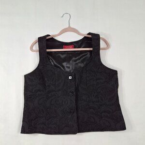 Glen Sport Collection Womens Plus Sz 18 Tailored Juliet Vest Waistcoat Goth